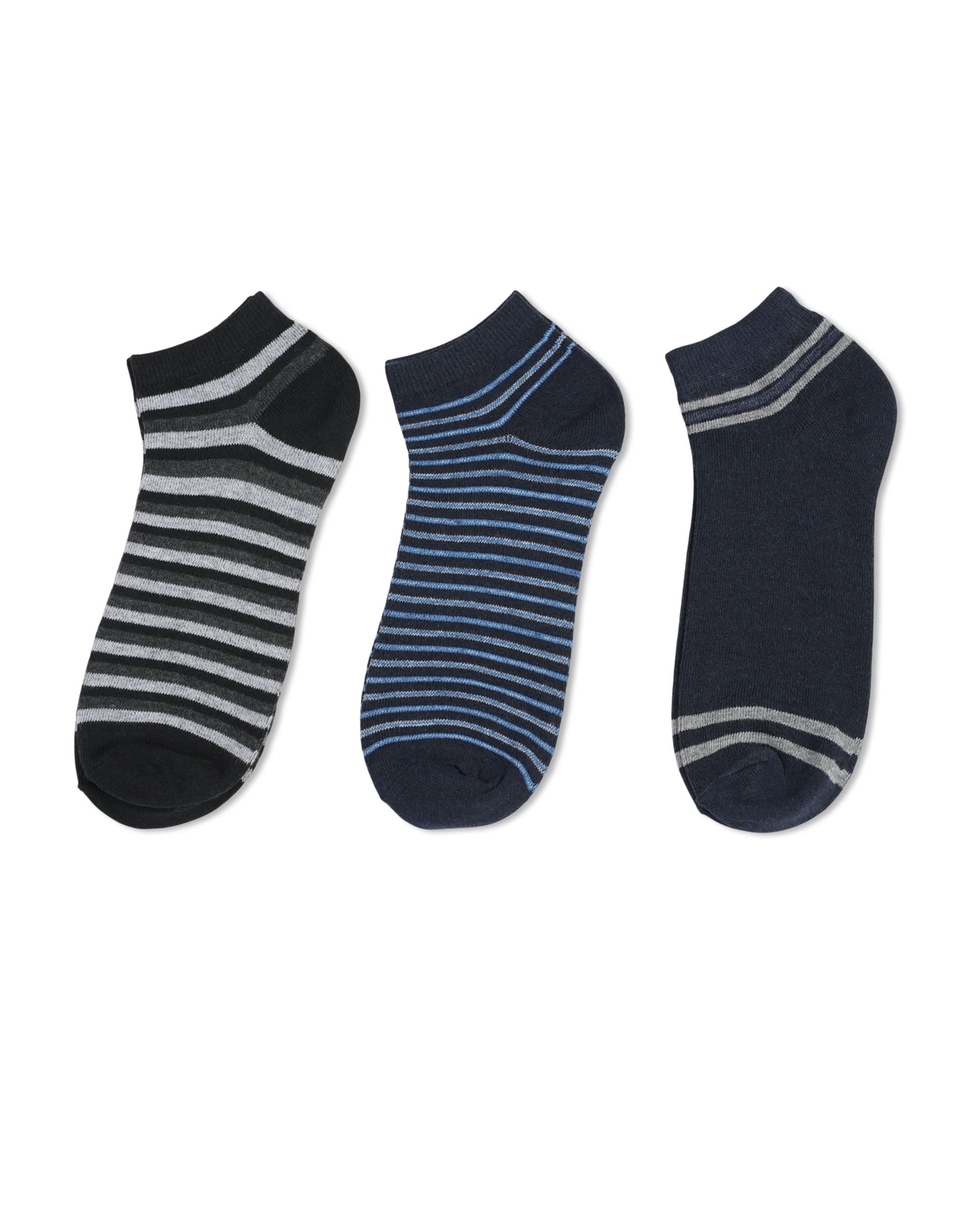 Knit Line Ankle Socks – 3 Pieces, Men's Socks, Chase Value, Chase Value