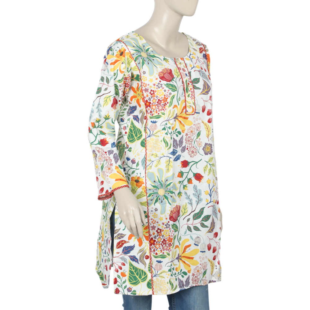 Women's Printed Kurti - Multi Color, Women Ready Kurtis, Chase Value, Chase Value