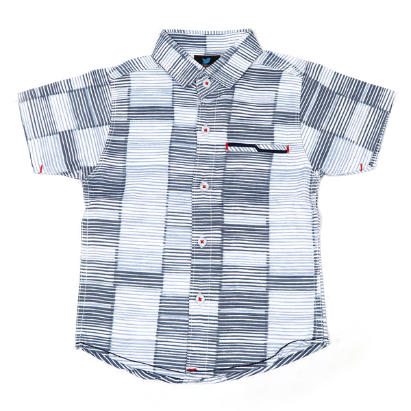 Boys Half Sleeves Casual Shirts - Multi Color