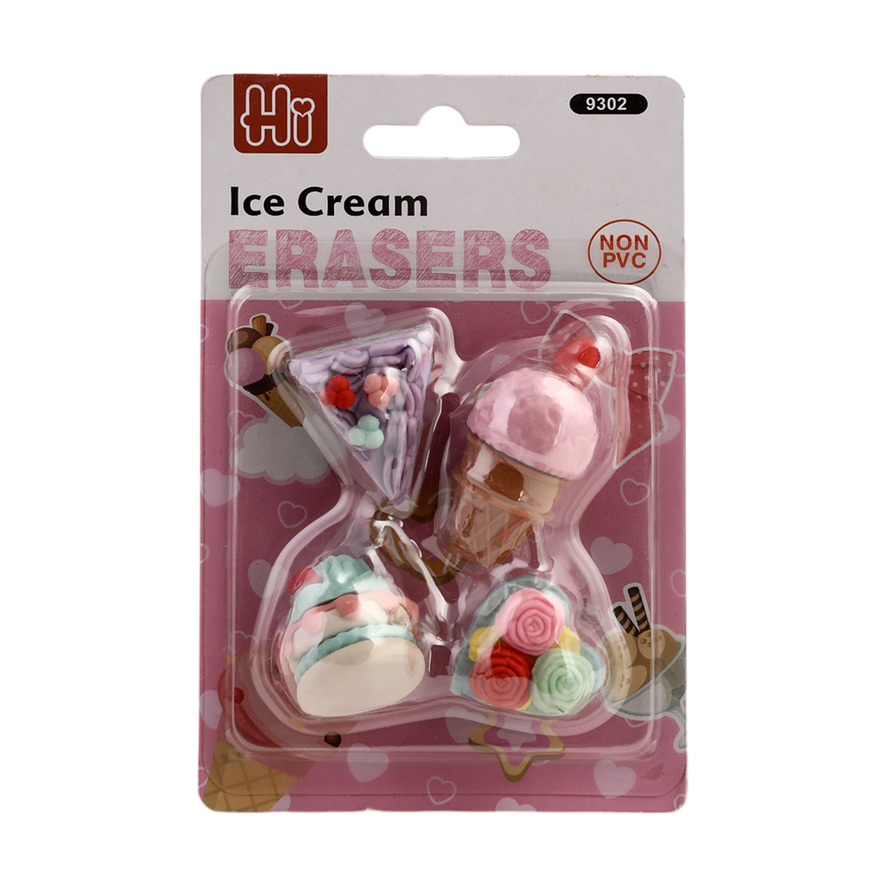 Cartoon Character Eraser Pack of 4, Stationery Supplies, Chase Value, Chase Value