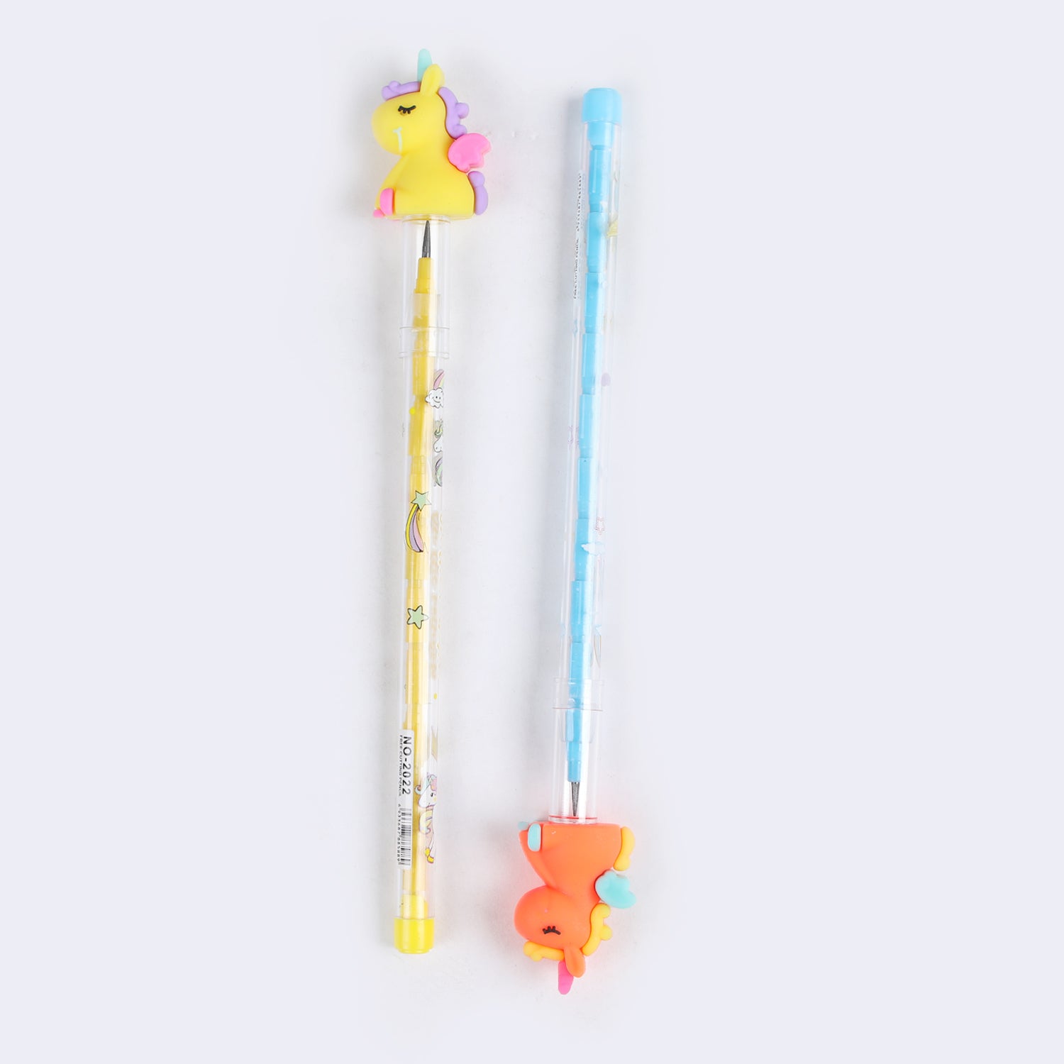 Bullet Pencil With Cartoon Character Eraser 2Pcs, Stationery Supplies, Chase Value, Chase Value