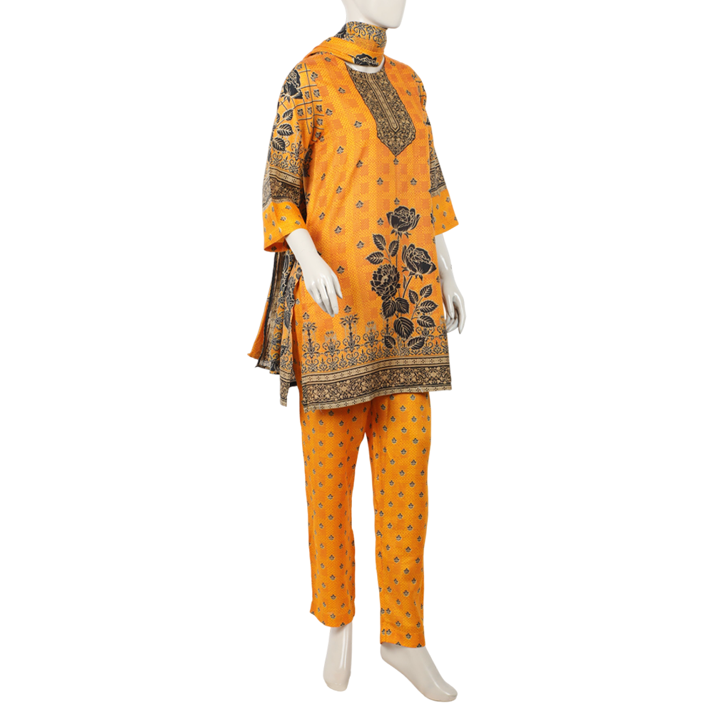 Women's Wash & Wear Unstitched 3pcs Suit - A30, Women, 3Pcs Shalwar Suit, Chase Value, Chase Value