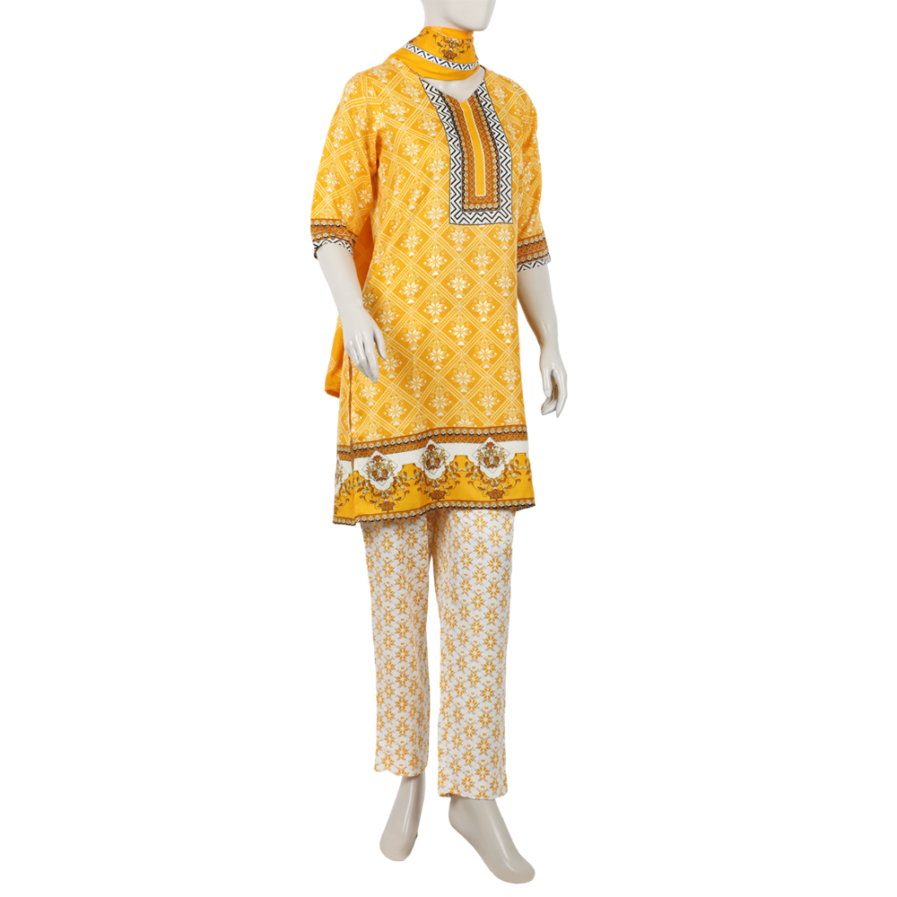 Women's Wash & Wear Unstitched 3pcs Suit - A31, Women, 3Pcs Shalwar Suit, Chase Value, Chase Value