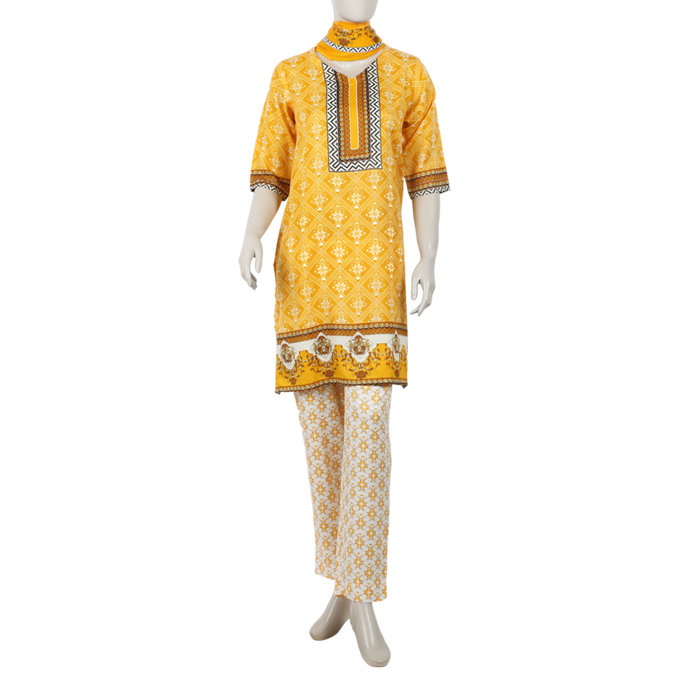 Women's Wash & Wear Unstitched 3pcs Suit - A31, Women, 3Pcs Shalwar Suit, Chase Value, Chase Value