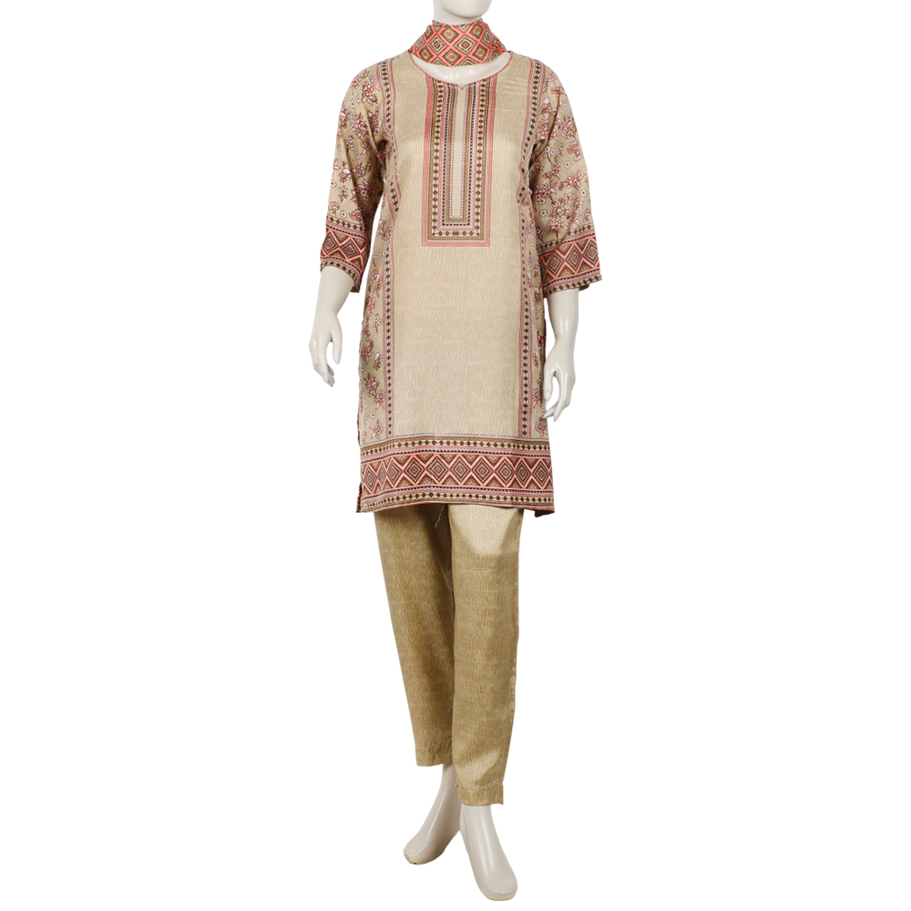 Women's Wash & Wear Unstitched 3pcs Suit - A32, Women, 3Pcs Shalwar Suit, Chase Value, Chase Value