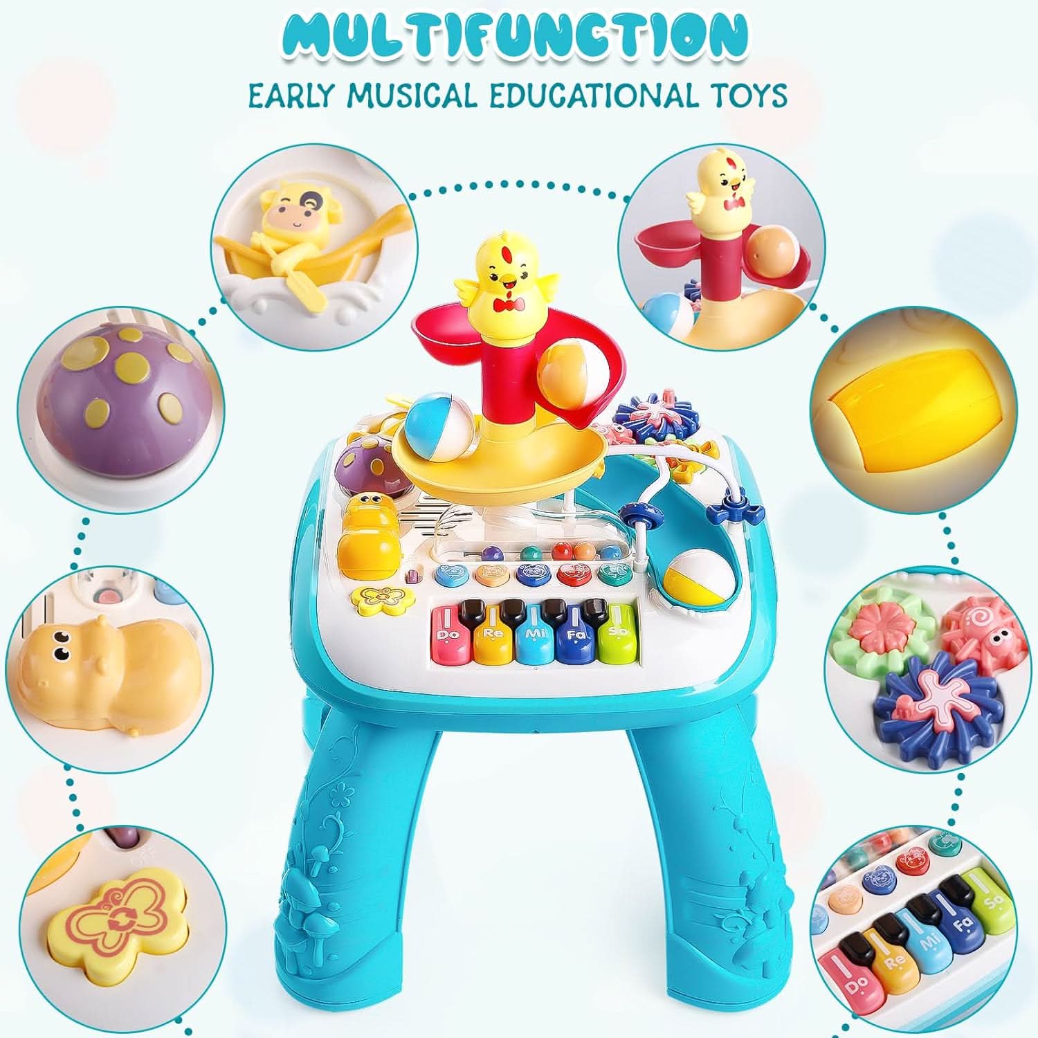 Baby Activity Learning Table - Musical & Baby Standing Activity Center, Musical Toys, Chase Value, Chase Value