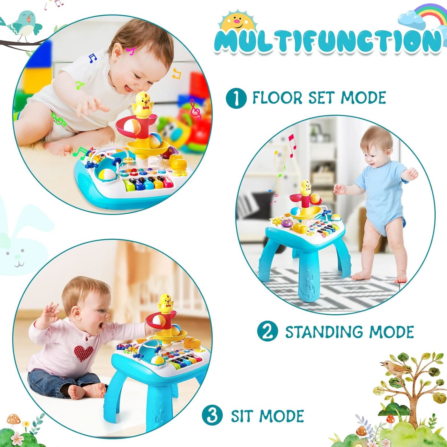 Baby Activity Learning Table - Musical & Baby Standing Activity Center, Musical Toys, Chase Value, Chase Value