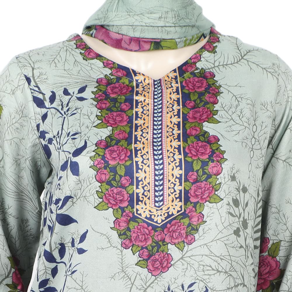 Women's Wash & Wear Unstitched 3pcs Suit - A34, Women, 3Pcs Shalwar Suit, Chase Value, Chase Value