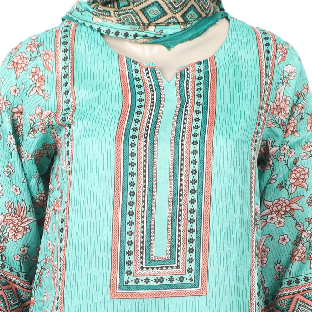 Women's Wash & Wear Unstitched 3pcs Suit - A37, Women, 3Pcs Shalwar Suit, Chase Value, Chase Value