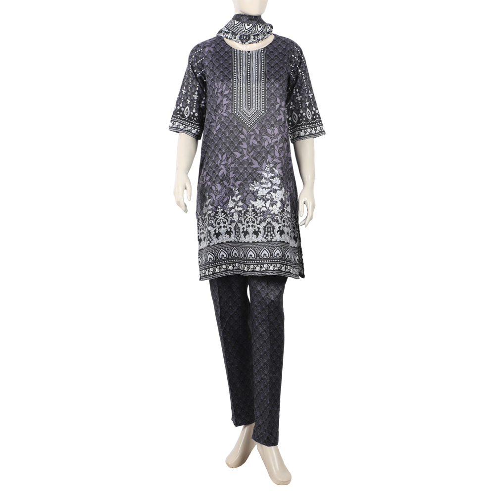 Women's Wash & Wear Unstitched 3pcs Suit - A38, Women, 3Pcs Shalwar Suit, Chase Value, Chase Value