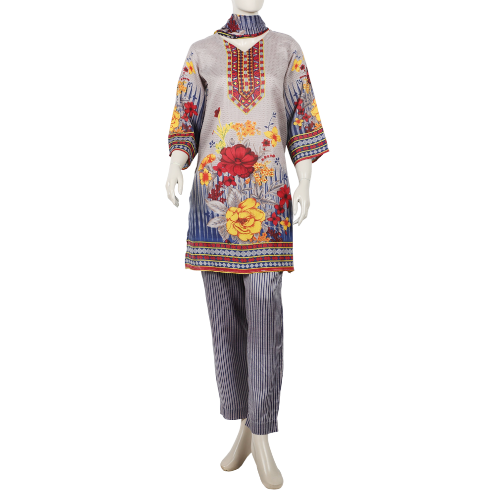 Women's Wash & Wear Unstitched 3pcs Suit - A39, Women, 3Pcs Shalwar Suit, Chase Value, Chase Value