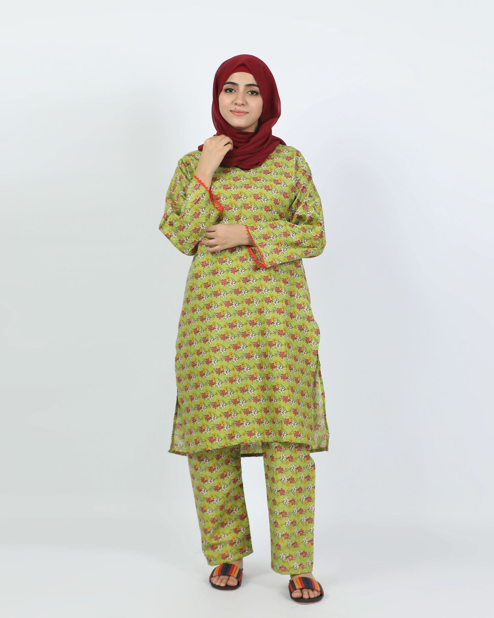 Women's Printed Unstitched 2pcs Suit, Women, 2Pcs Shalwar Suit, Chase Value, Chase Value