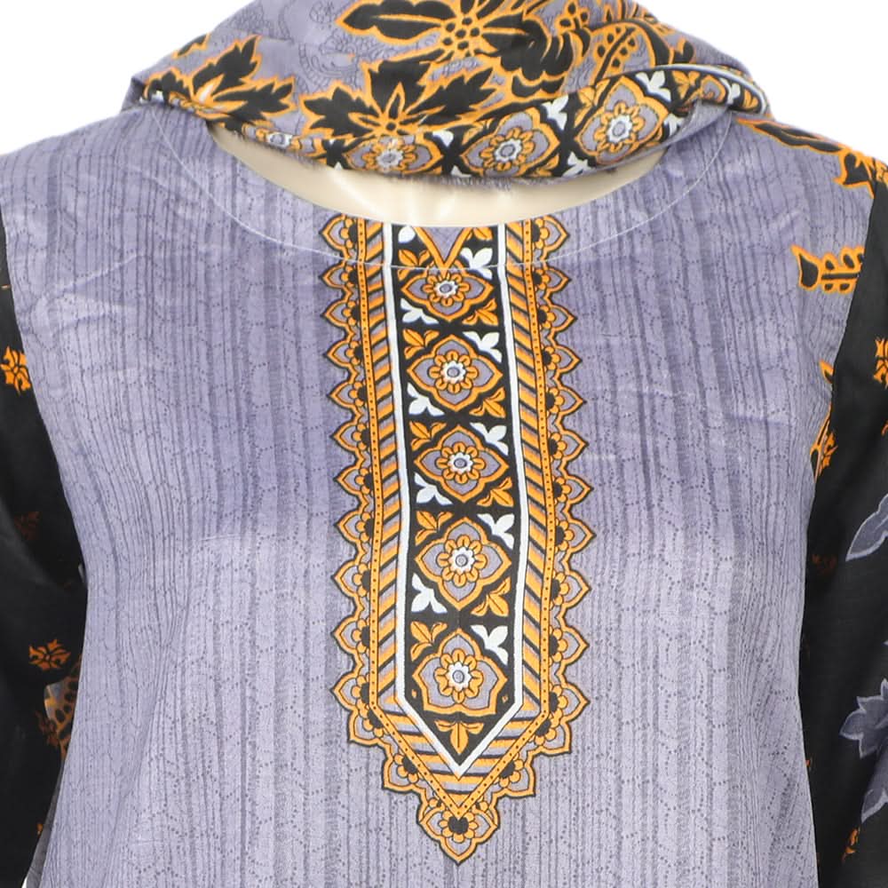 Women's Wash & Wear Unstitched 3pcs Suit - A3, Women, 3Pcs Shalwar Suit, Chase Value, Chase Value