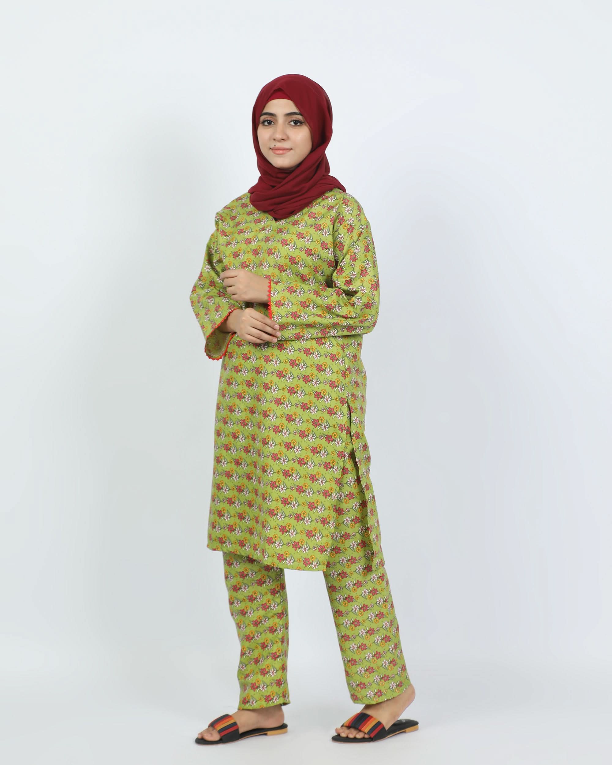 Women's Printed Unstitched 2pcs Suit, Women, 2Pcs Shalwar Suit, Chase Value, Chase Value