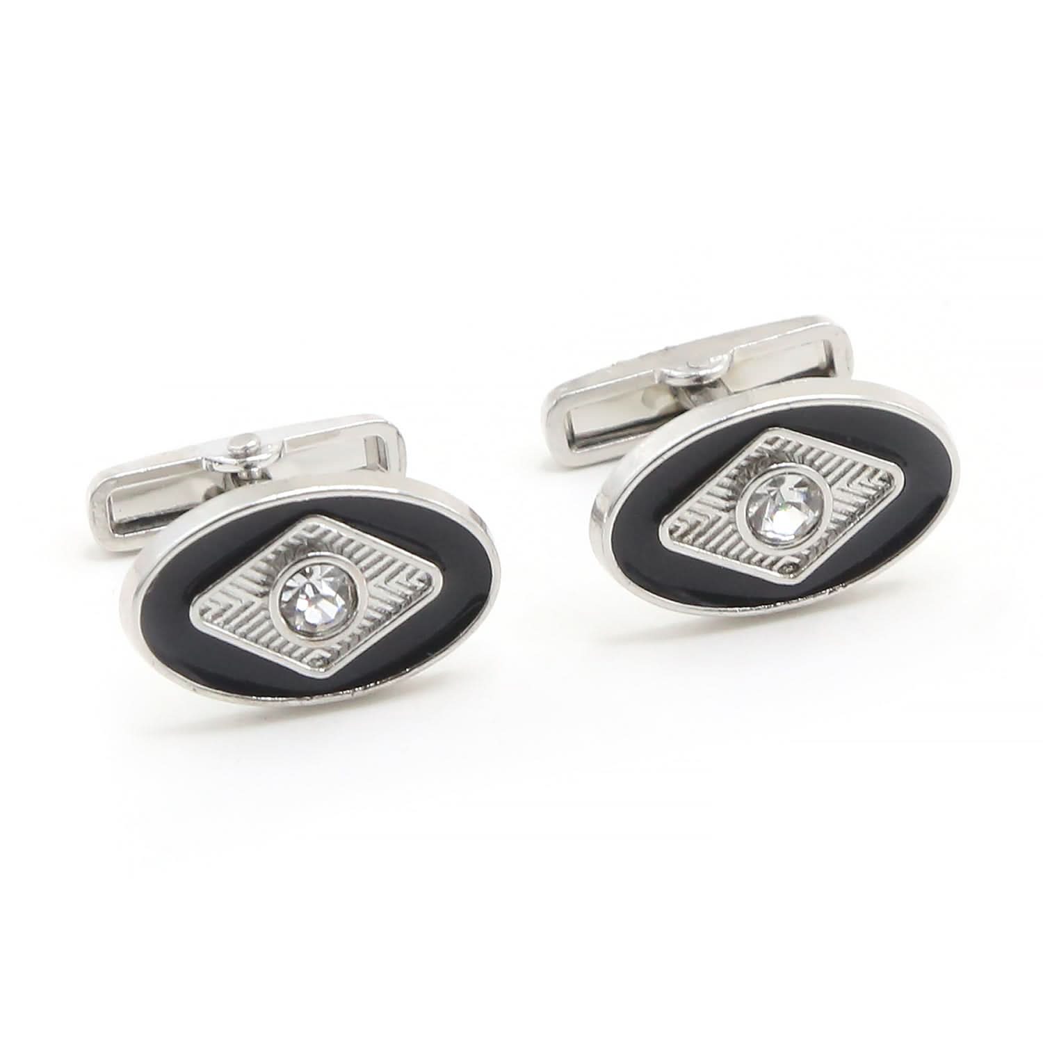 Men's Cufflink - Black, Men's Cufflinks, Chase Value, Chase Value
