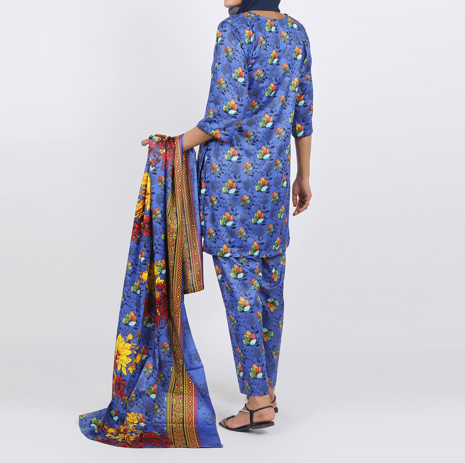 Shataj Febron Wash & Wear Unstitched Printed 3Pcs Suit - A3, Women, 3Pcs Shalwar Suit, Shataj, Chase Value