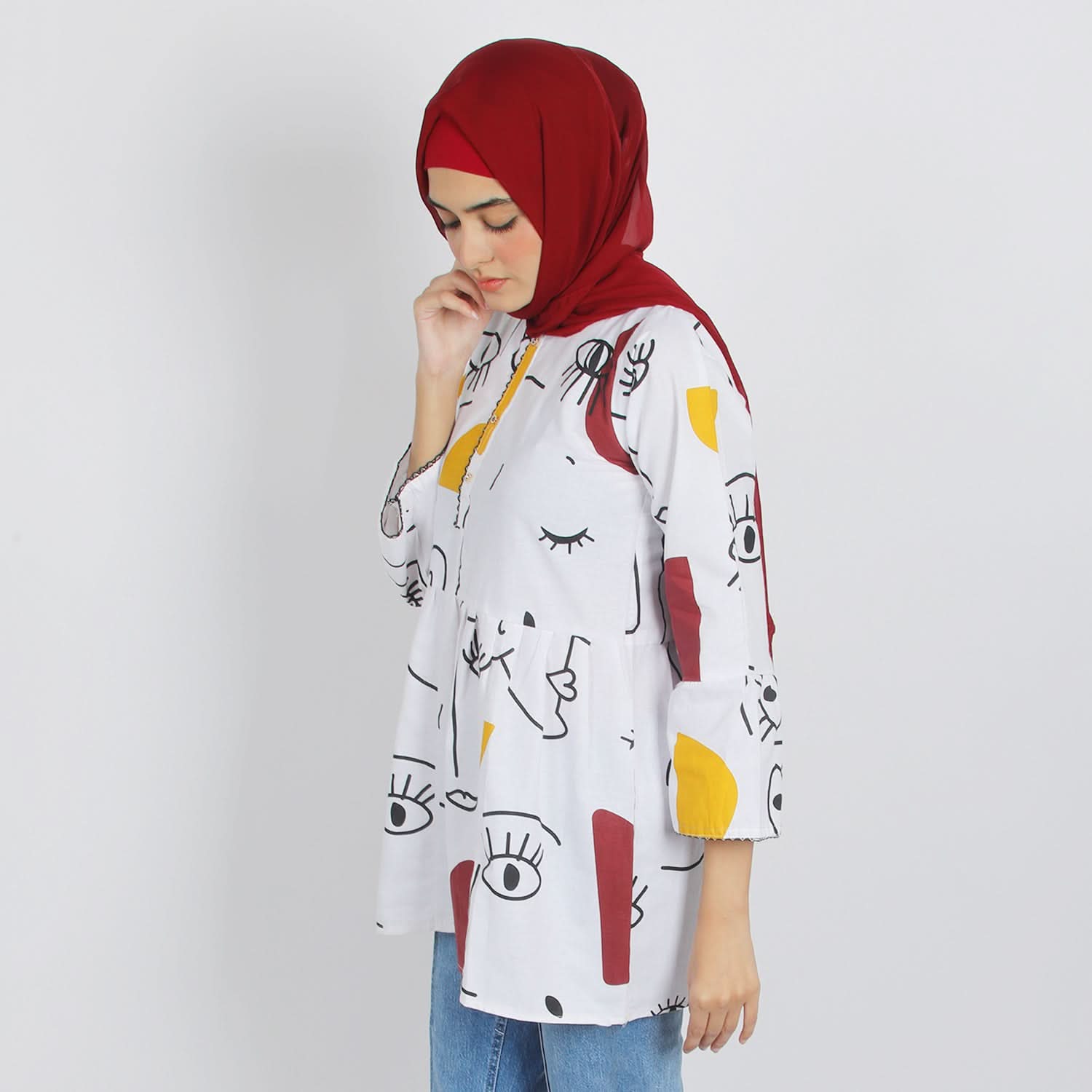 Women's Printed Kurti - Multi Color, Women Ready Kurtis, Chase Value, Chase Value