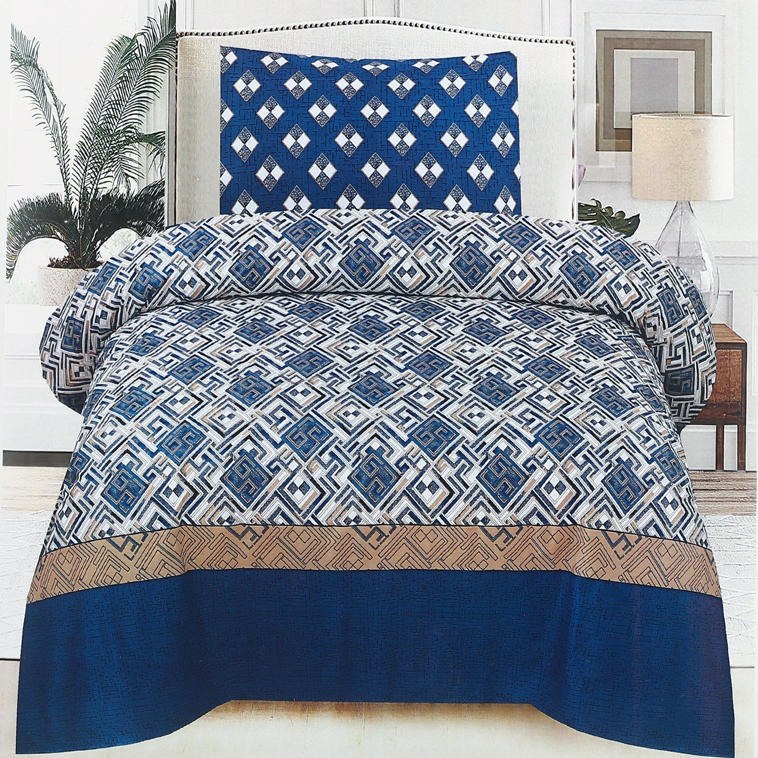 Single Bed Sheet Percale Finish - A3, Single Size Bed Sheet, Chase Value, Chase Value