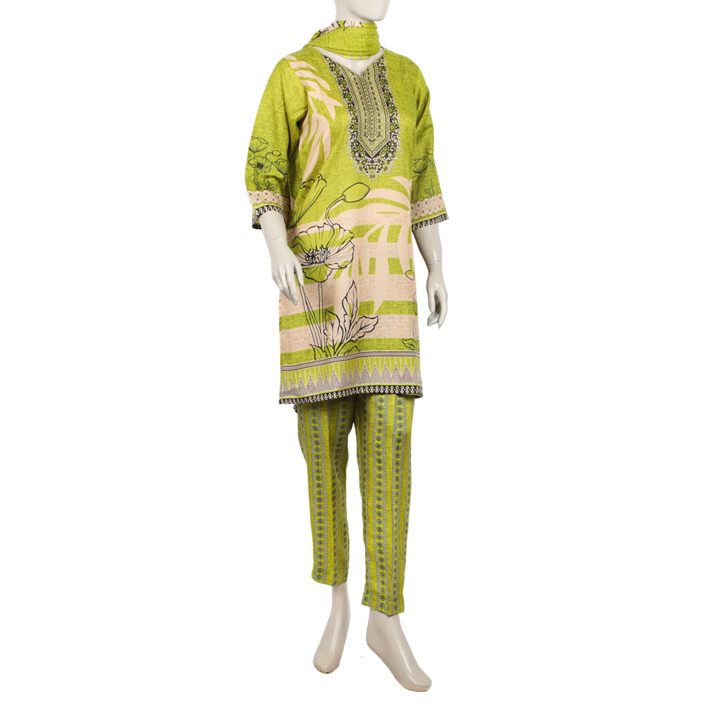 Women's Wash & Wear Unstitched 3pcs Suit - A41, Women, 3Pcs Shalwar Suit, Chase Value, Chase Value
