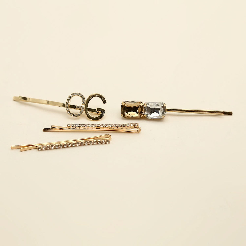Hair Pin Card - Golden, Girls Hair Accessories, Chase Value, Chase Value