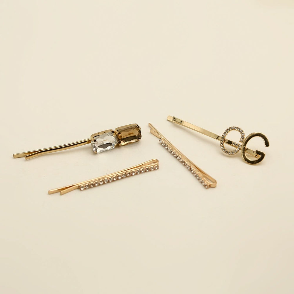 Hair Pin Card - Golden, Girls Hair Accessories, Chase Value, Chase Value