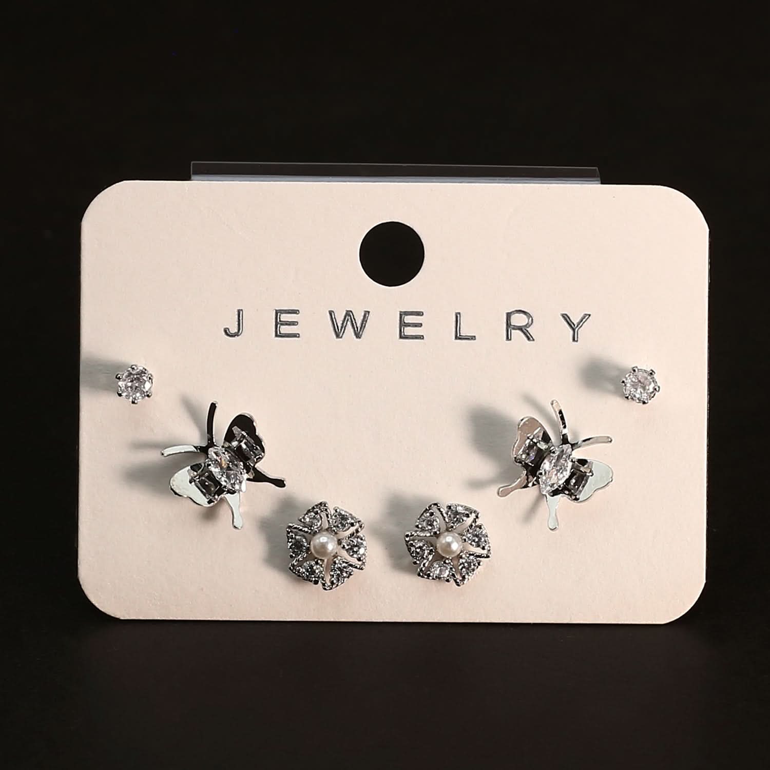 Women's Tops 3 Pcs - Silver, Women Earrings & Tops, Chase Value, Chase Value