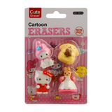Cartoon Character Eraser Pack of 4, Stationery Supplies, Chase Value, Chase Value