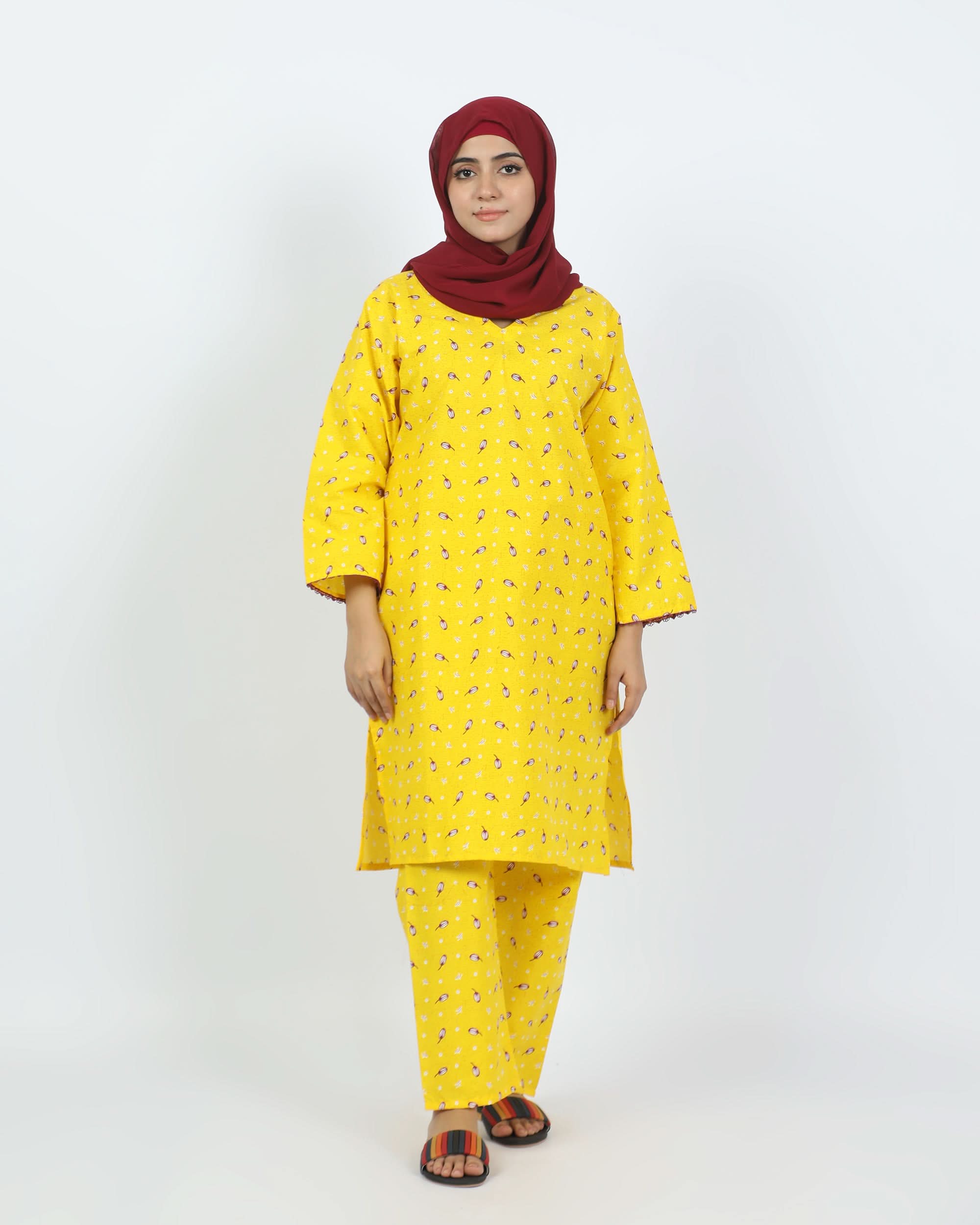 Women's Printed Unstitched 2pcs Suit, Women, 2Pcs Shalwar Suit, Chase Value, Chase Value