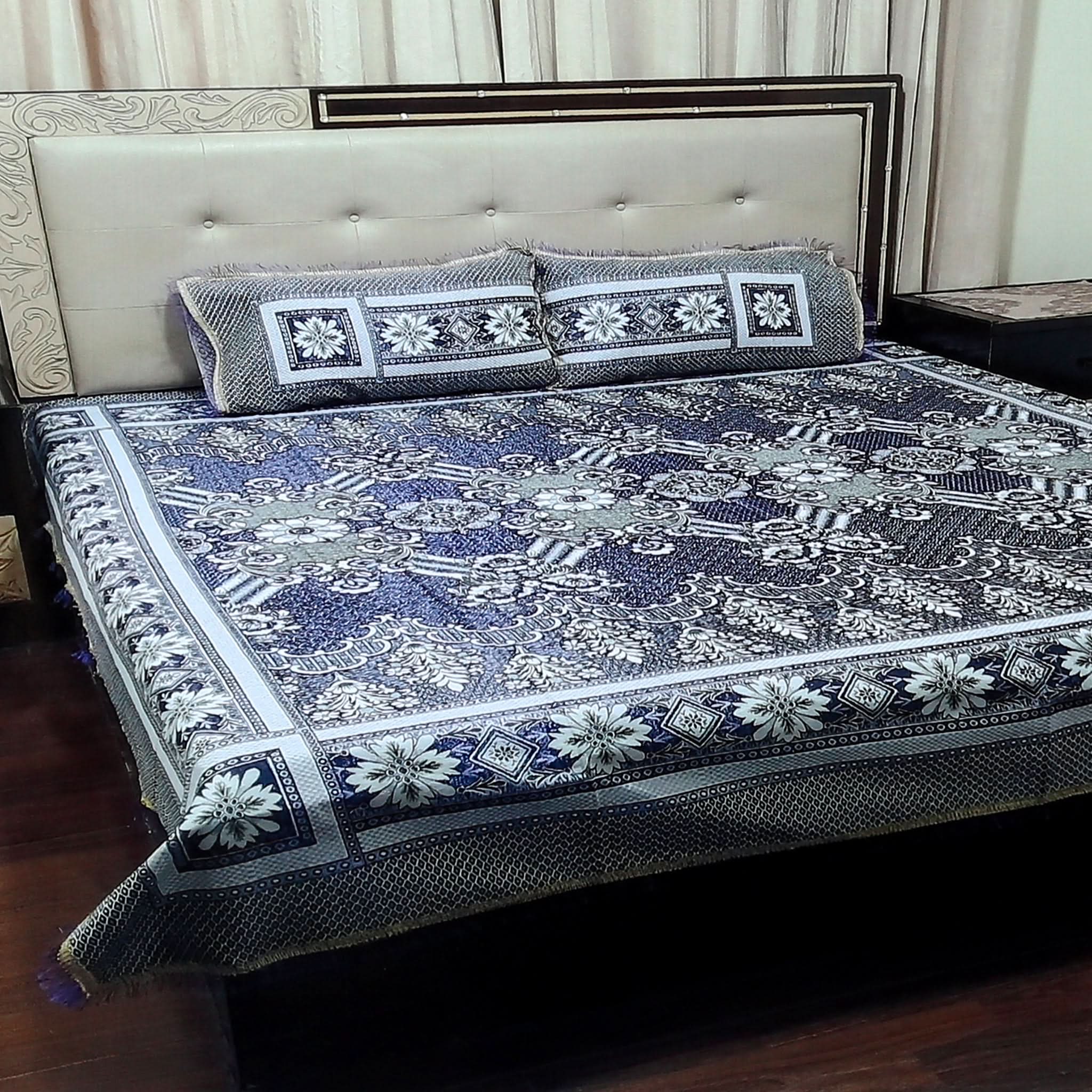Gultex Heavy Fancy Bed Sheet - A4, Double Size Bed Sheet, Chase Value, Chase Value
