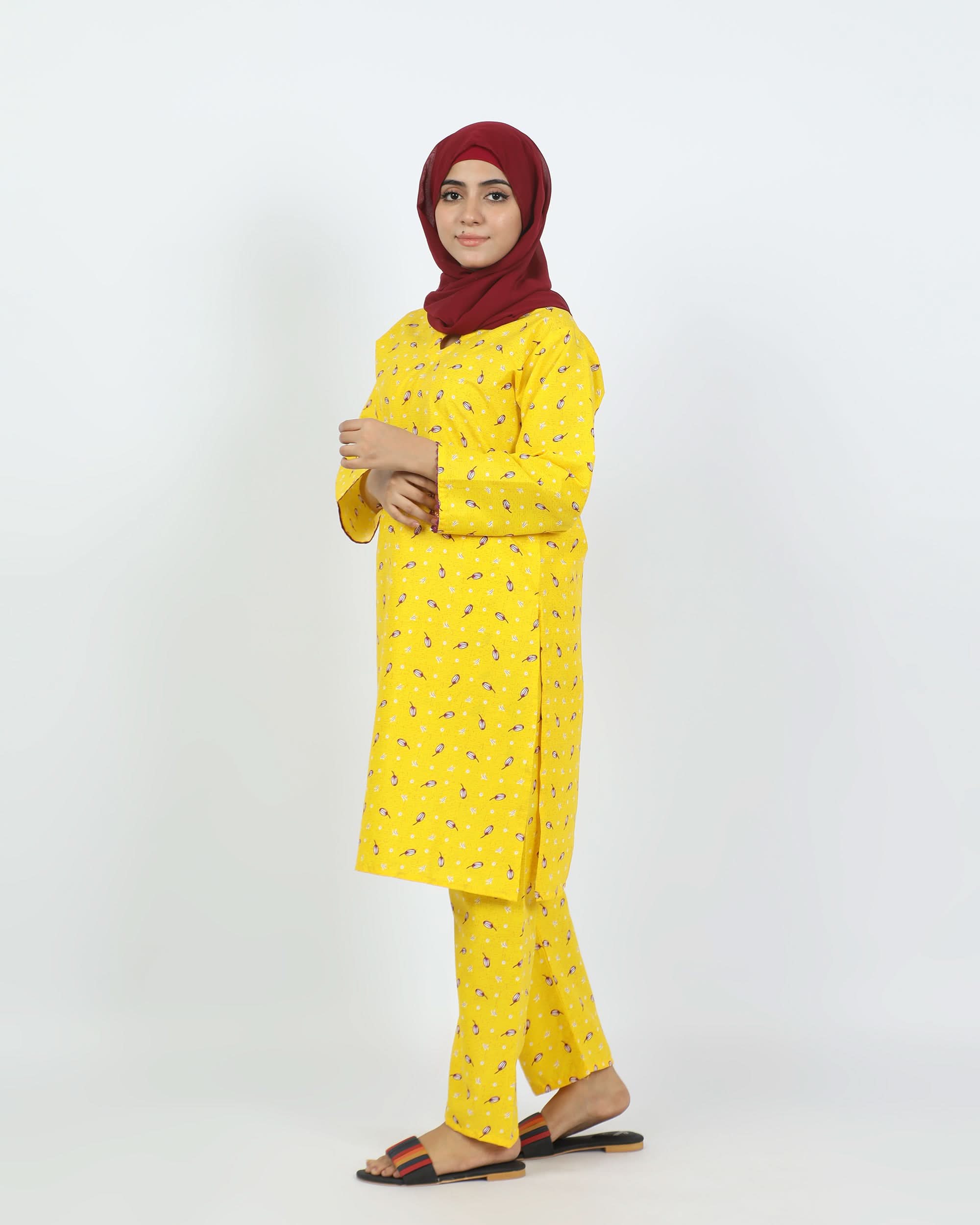 Women's Printed Unstitched 2pcs Suit, Women, 2Pcs Shalwar Suit, Chase Value, Chase Value