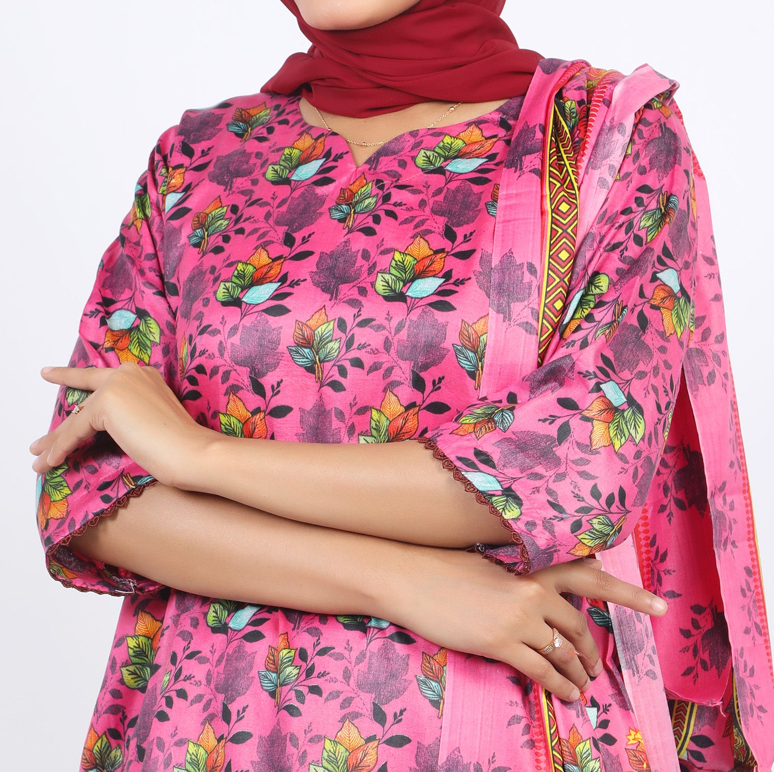 Shataj Febron Wash & Wear Unstitched Printed 3Pcs Suit - A4, Women, 3Pcs Shalwar Suit, Shataj, Chase Value