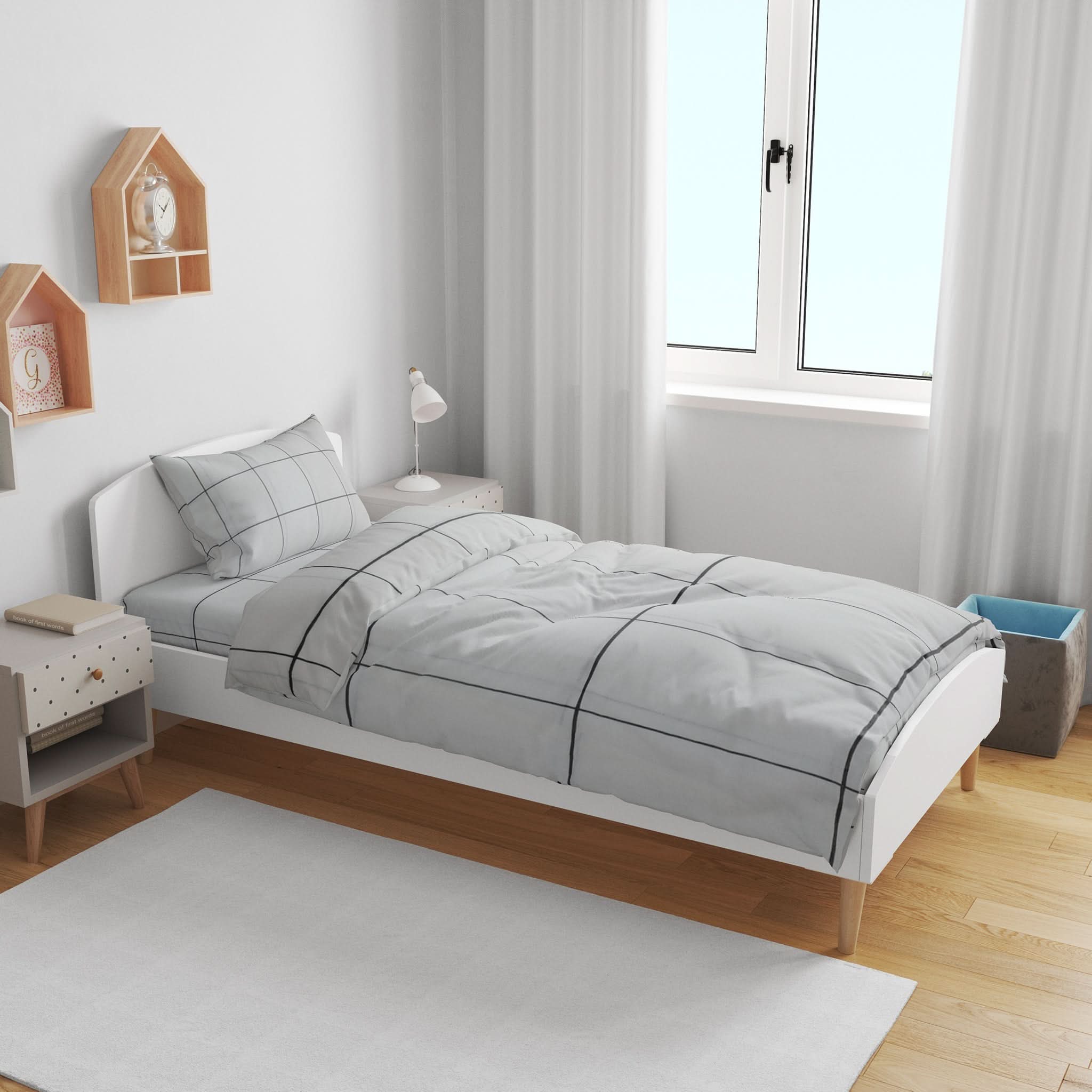 Single Bedsheet 2 Pcs - A4, Single Size Bed Sheet, Chase Value, Chase Value