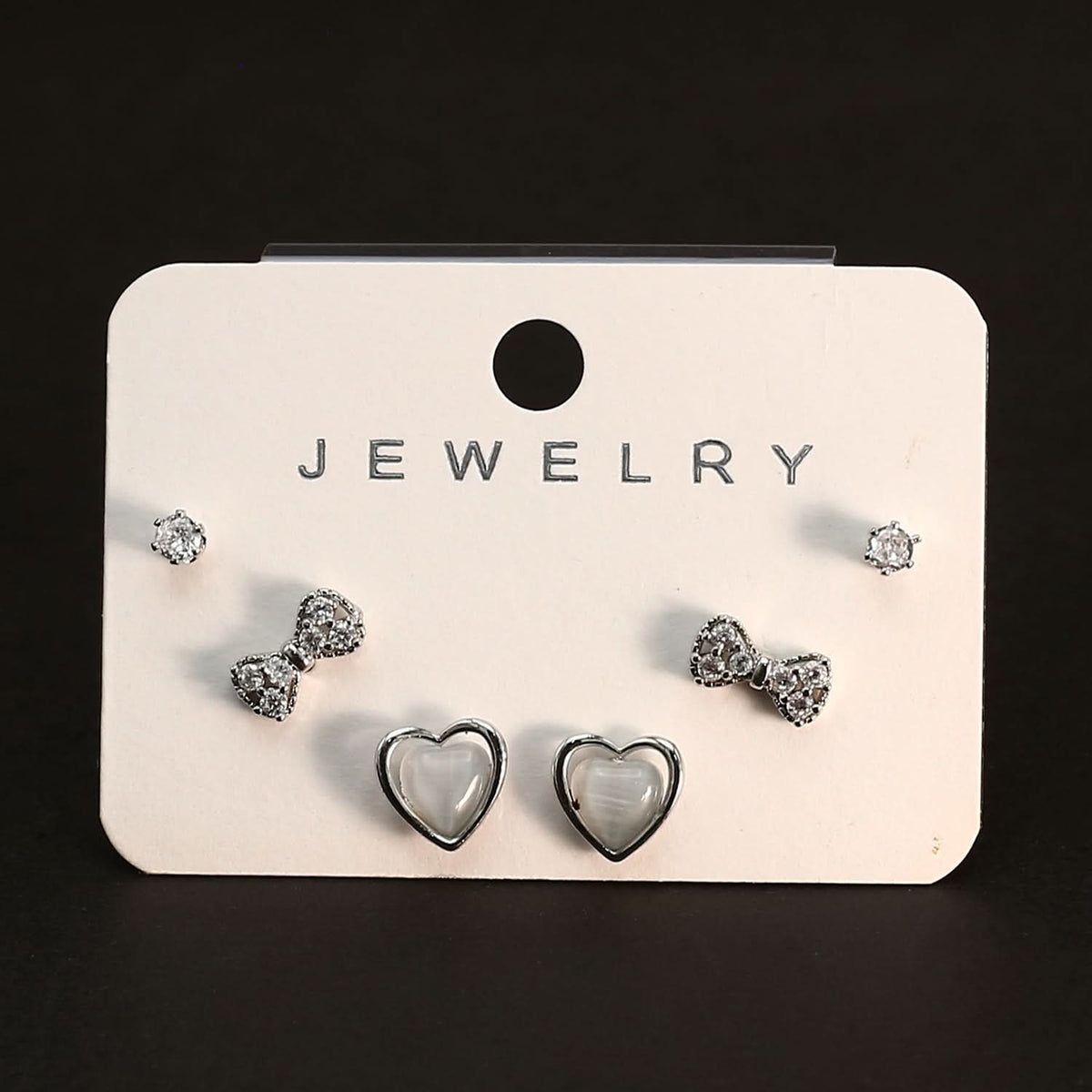 Women's Tops 3 Pcs - Silver, Women Earrings & Tops, Chase Value, Chase Value