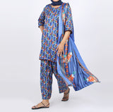 Shataj Febron Wash & Wear Unstitched Printed 3Pcs Suit - A5, Women, 3Pcs Shalwar Suit, Shataj, Chase Value