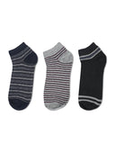 Knit Line Ankle Socks – 3 Pieces, Men's Socks, Chase Value, Chase Value