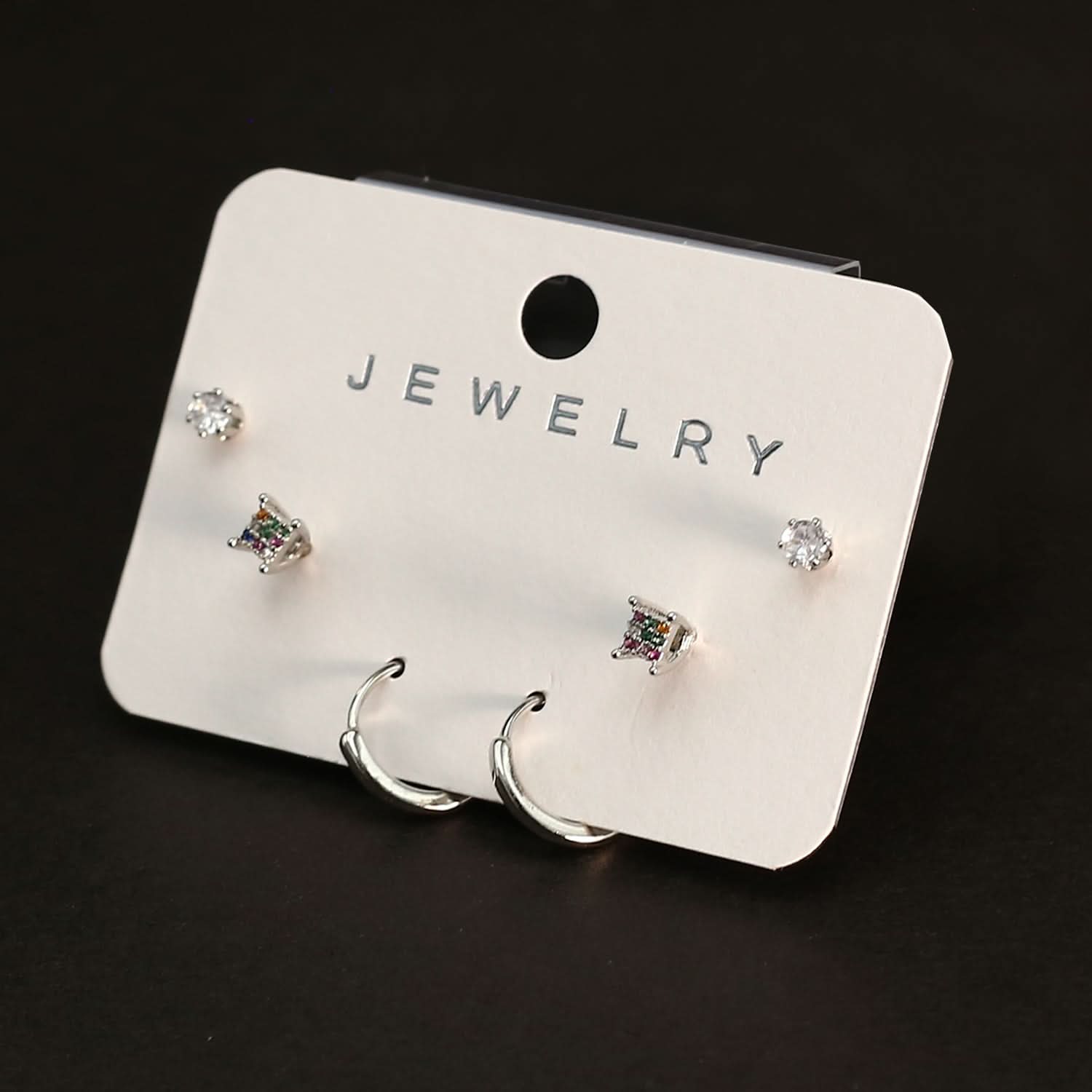 Women's Tops 3 Pcs - Silver, Women Earrings & Tops, Chase Value, Chase Value