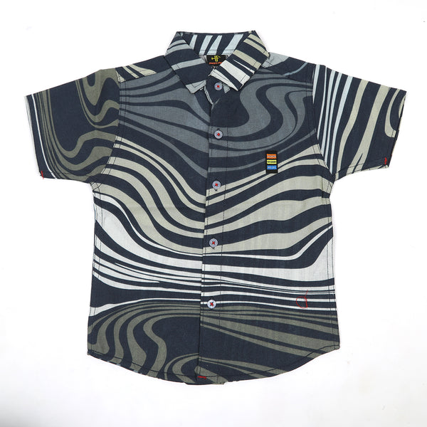 Boys Half Sleeves Casual Shirts - Multi Color