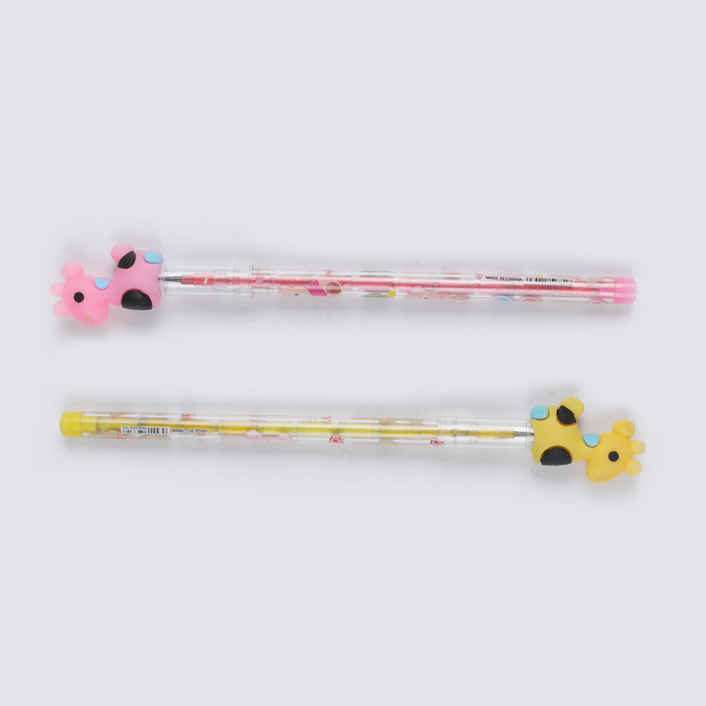 Bullet Pencil With Cartoon Character Eraser 2Pcs, Stationery Supplies, Chase Value, Chase Value