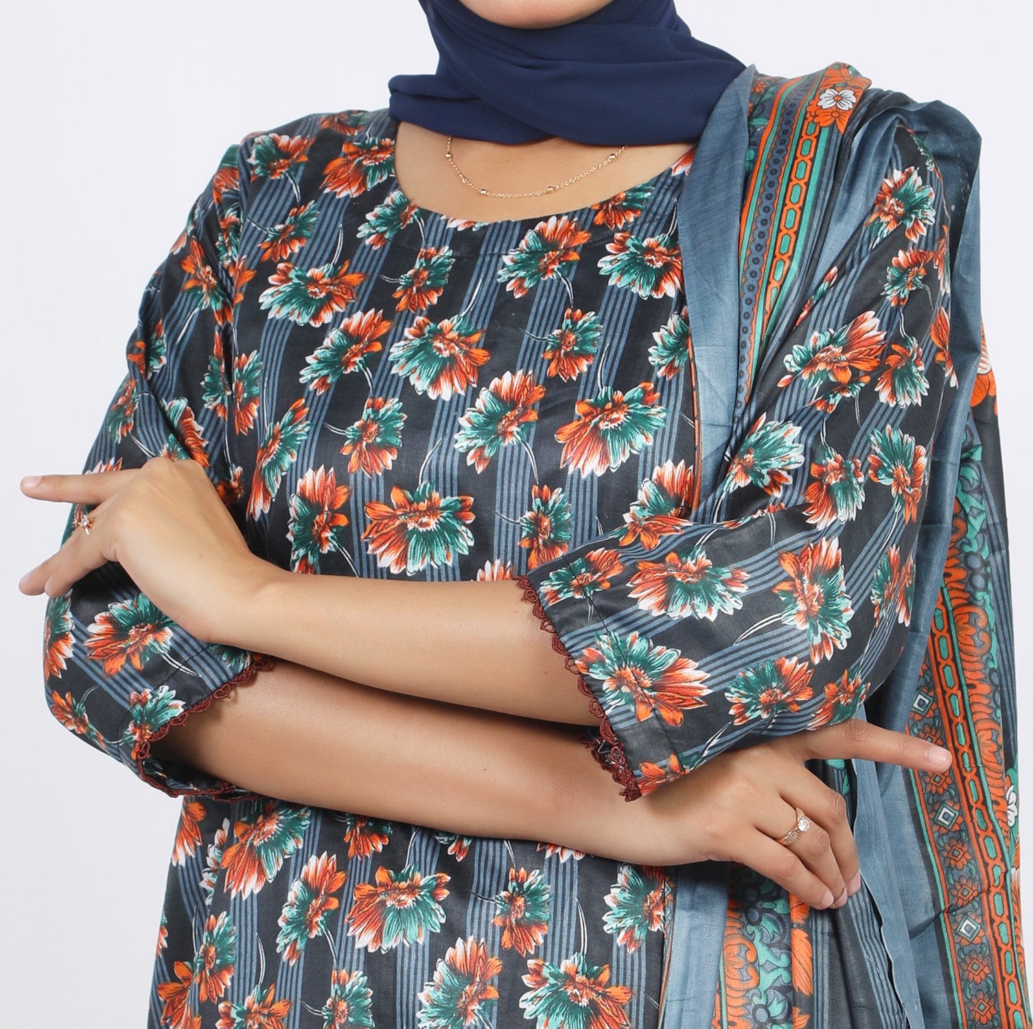 Shataj Febron Wash & Wear Unstitched Printed 3Pcs Suit - A6, Women, 3Pcs Shalwar Suit, Shataj, Chase Value