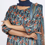 Shataj Febron Wash & Wear Unstitched Printed 3Pcs Suit - A6, Women, 3Pcs Shalwar Suit, Shataj, Chase Value