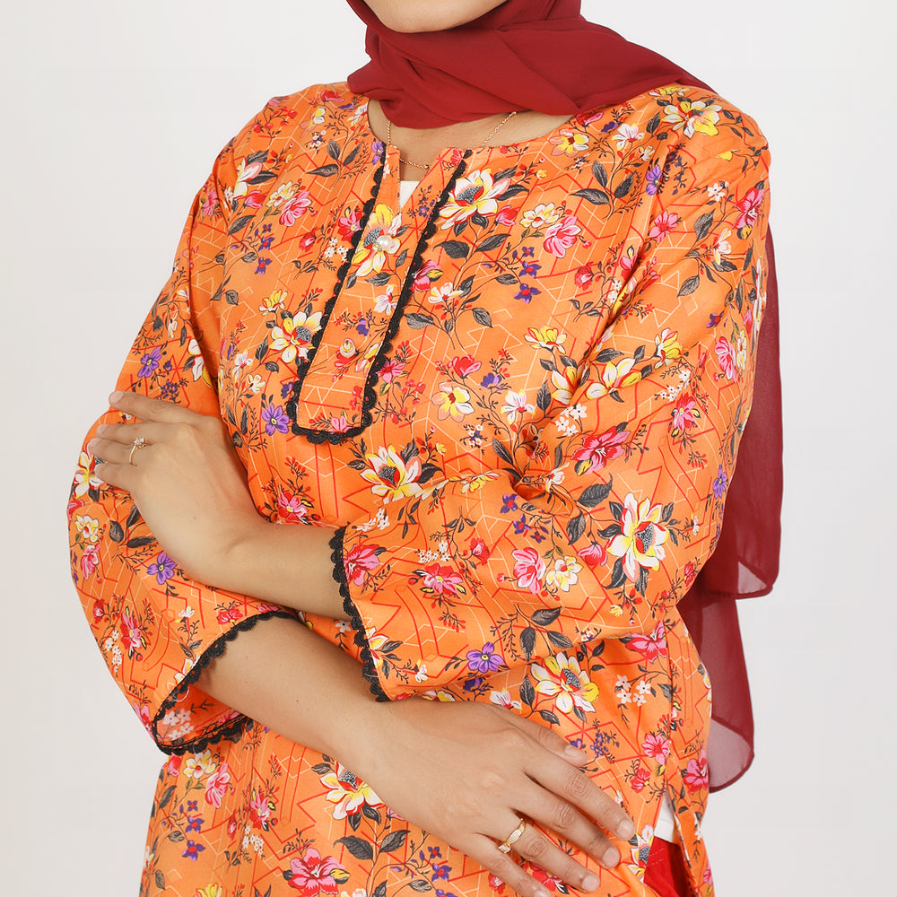 Women's Printed  2Pcs  Suit - Multi Color, Women Shalwar Suits, Chase Value, Chase Value