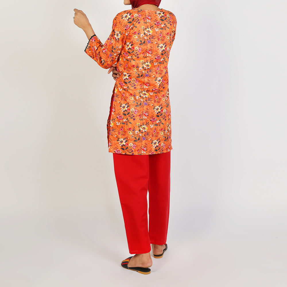 Women's Printed  2Pcs  Suit - Multi Color, Women Shalwar Suits, Chase Value, Chase Value