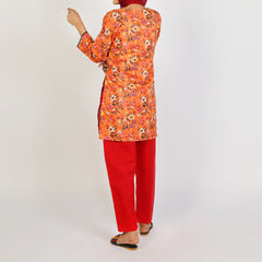 Women's Printed  2Pcs  Suit - Multi Color
