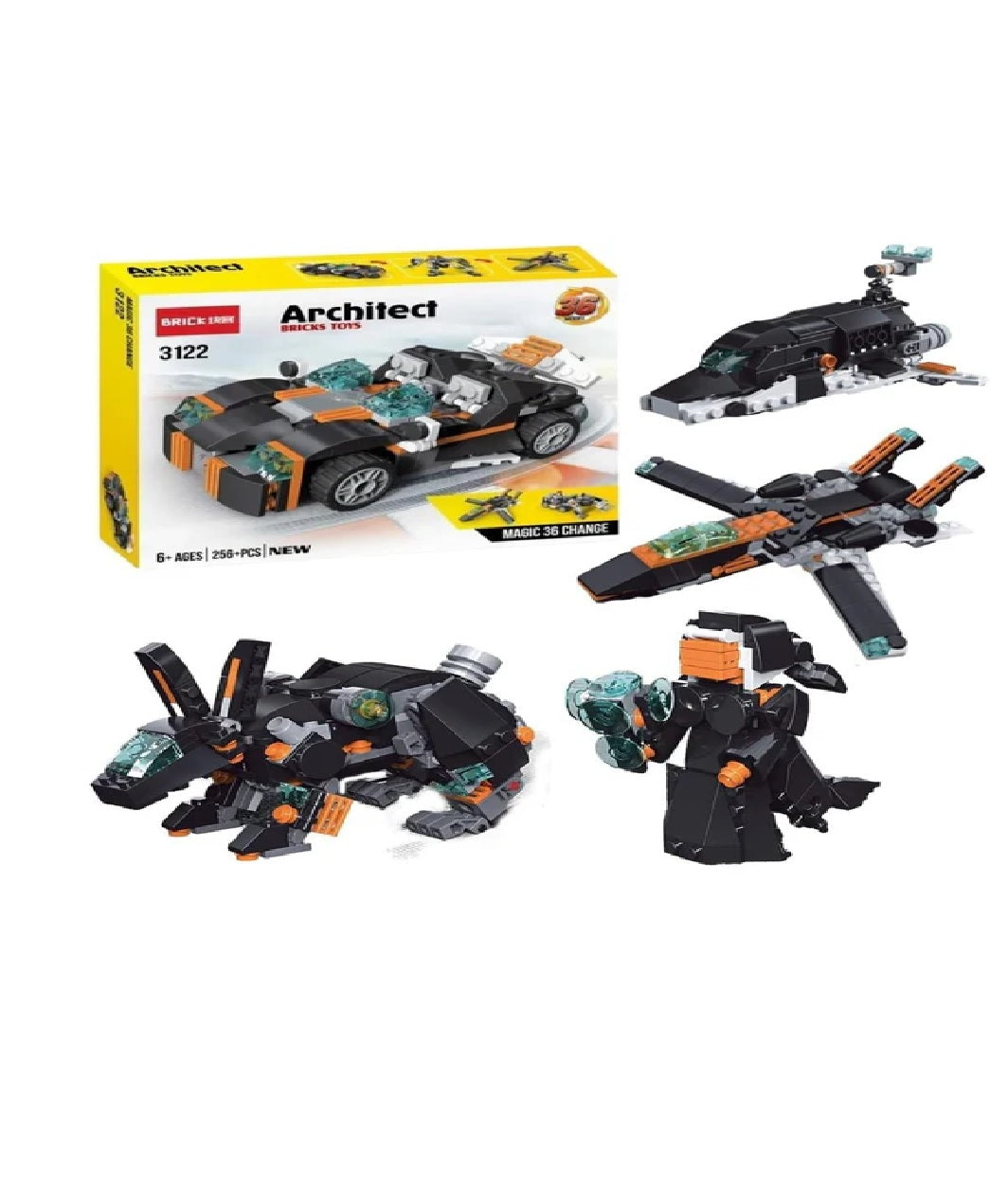 Car Block Set 256+Pcs, Kids Blocks & Building Toys, Chase Value, Chase Value