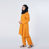 Women's Dyed Co-Ord Set - Mustard, Women Co-Ord Set, Chase Value, Chase Value