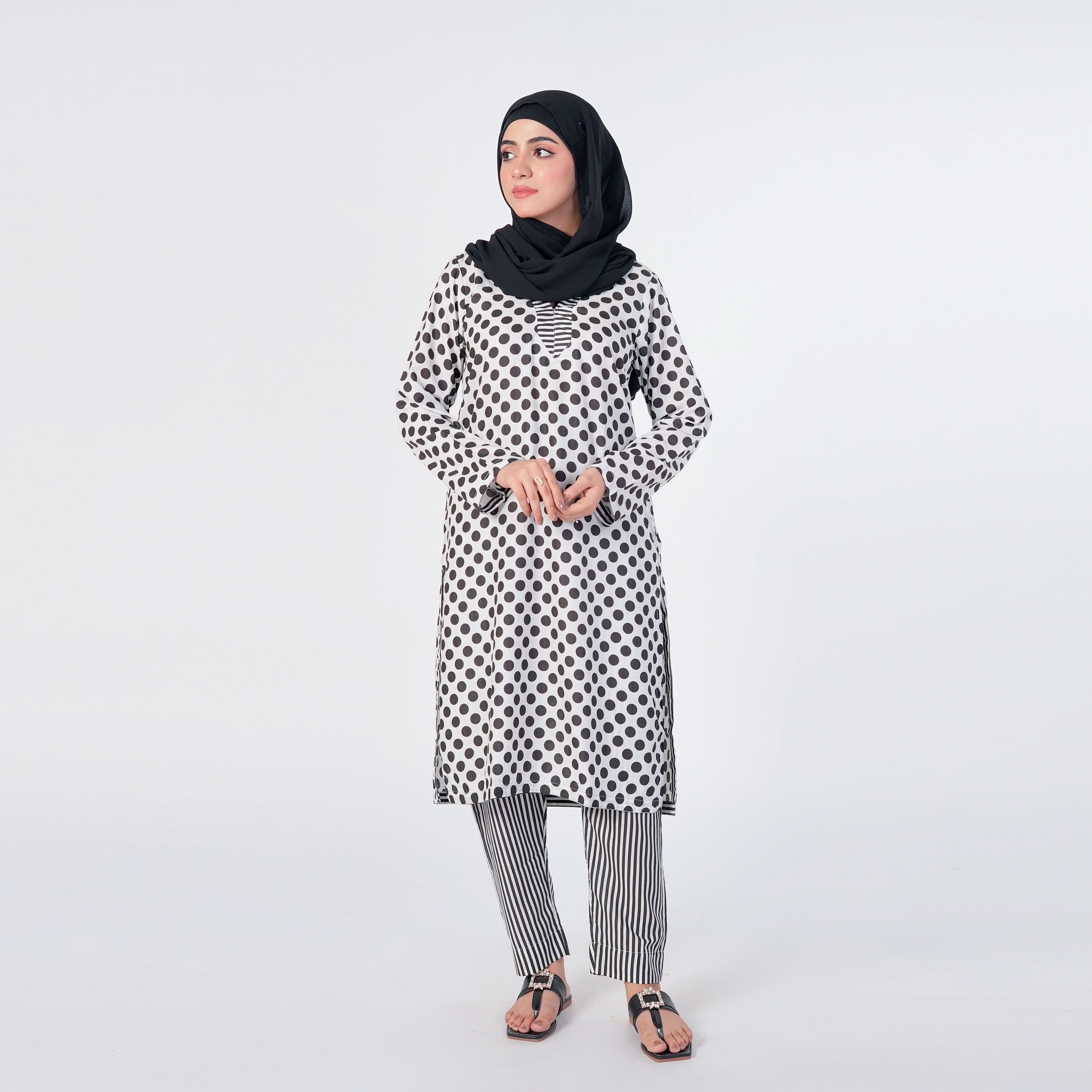 Women's Printed Shalwar Suit - Black, Women Shalwar Suits, Chase Value, Chase Value