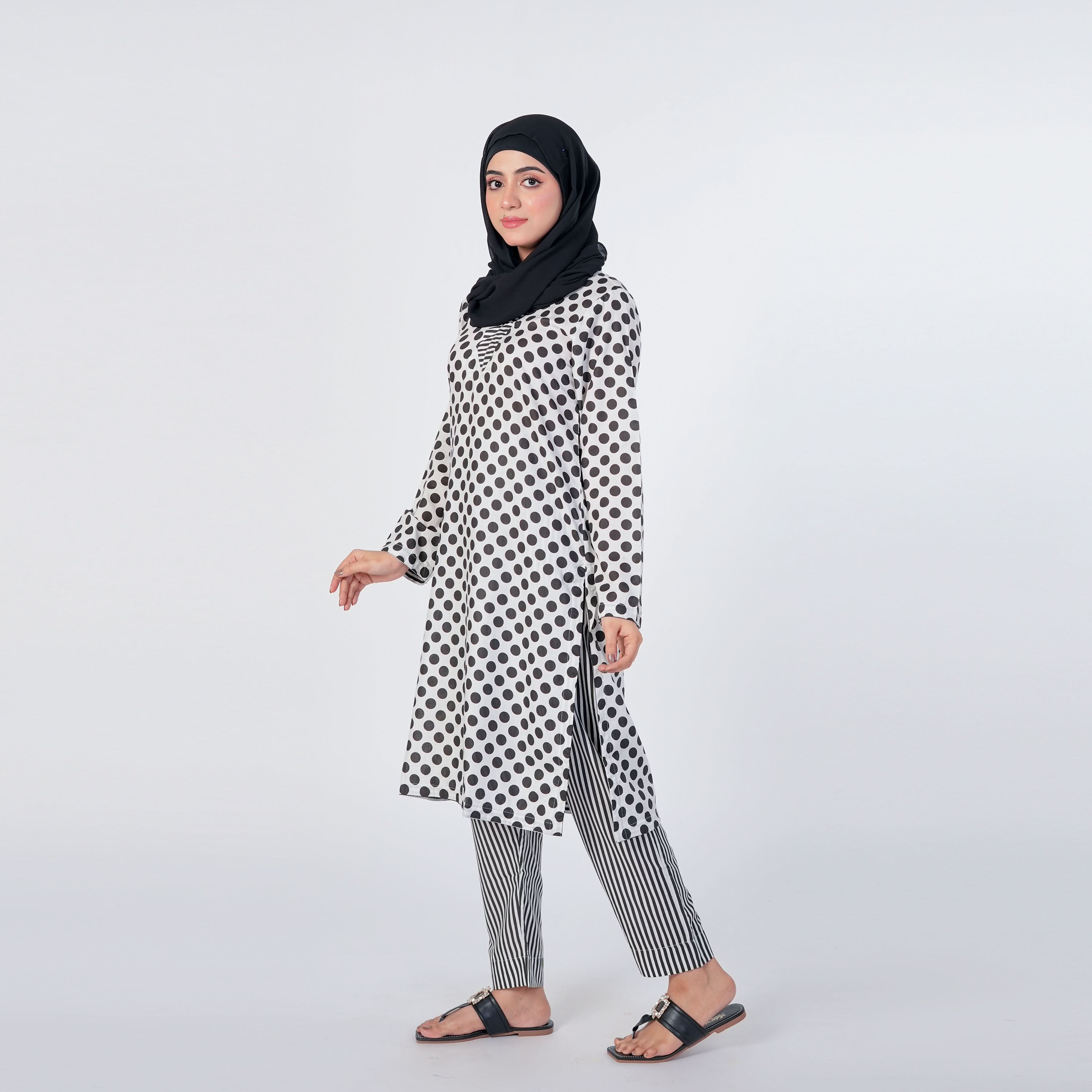 Women's Printed Shalwar Suit - Black, Women Shalwar Suits, Chase Value, Chase Value