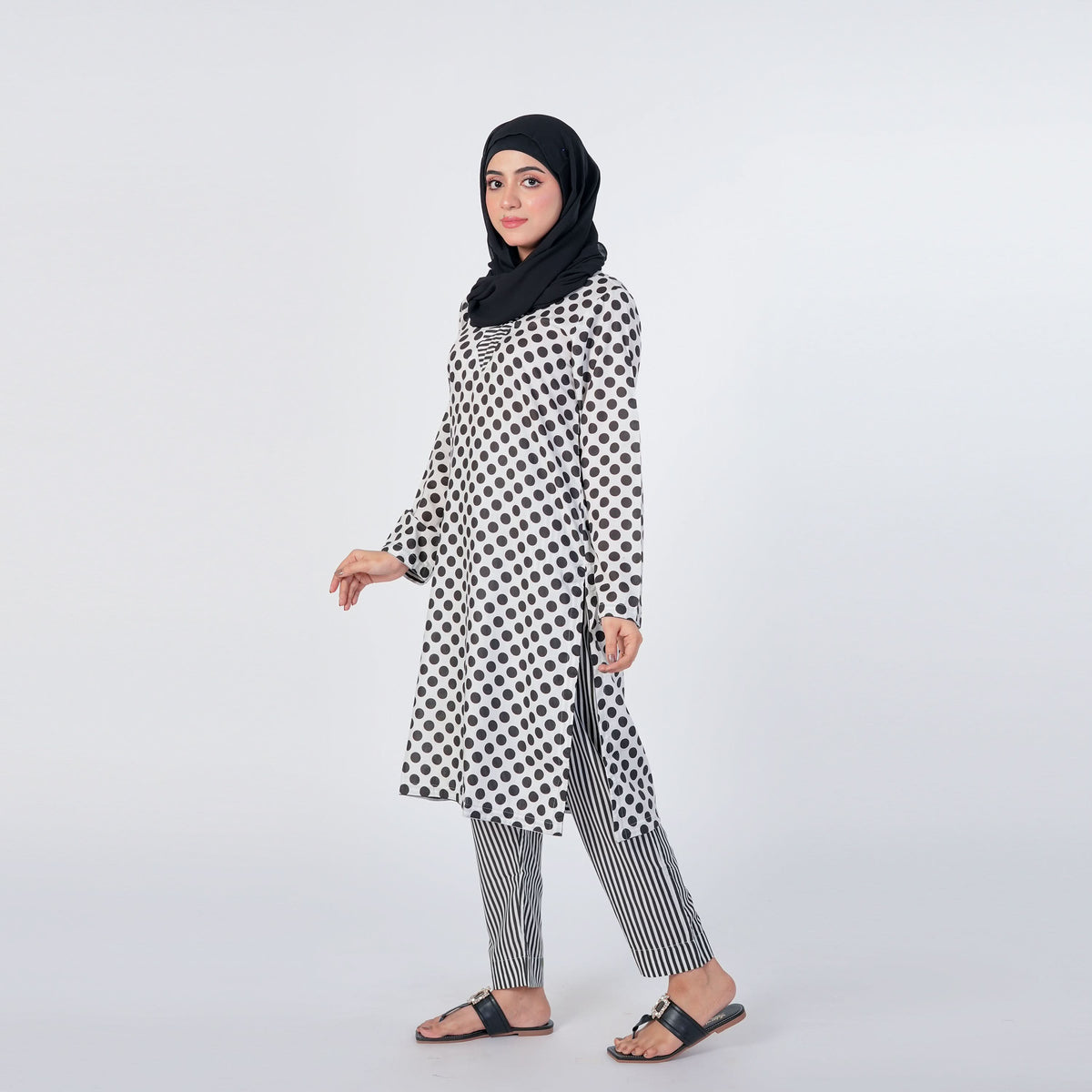 Women's Printed Shalwar Suit - Black, Women Shalwar Suits, Chase Value, Chase Value