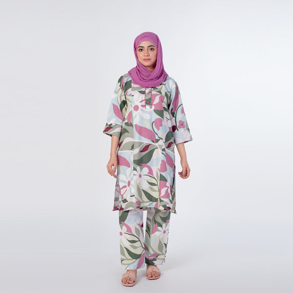 Women's Co-Ords Set - Tea Pink