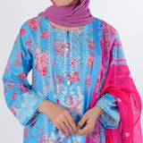 Women's Printed Shalwar Suit - Blue, Women Shalwar Suits, Chase Value, Chase Value